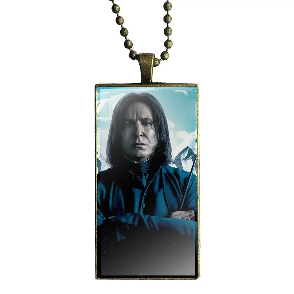 EJ glaze Severus Snape модное ожерелье с подвеской из стекла кабошона бронзовым покрытием