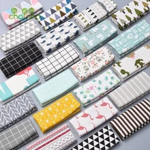 Печатная хлопковая льняная ткань для шитья и шитья, дивана, занавесок, сумок, подушек, мебельных чехлов, полуметра = 50x150 см