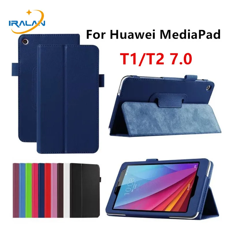 Магнитный чехол-книжка с подставкой для huawei MediaPad T1 7,0 T1-701U/W T2 7,0 BGO-DL09 BGO-L03 из искусственной кожи Litchi с узором+ ручка