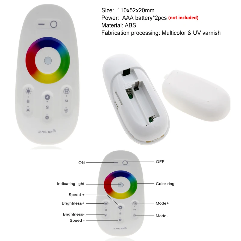 5 м-20 м DC12V Светодиодные ленты RGBW RGBWW 5050 гибкая лента + 2,4 г РФ контроллер RGB + светодиодный мощность комплект поставки