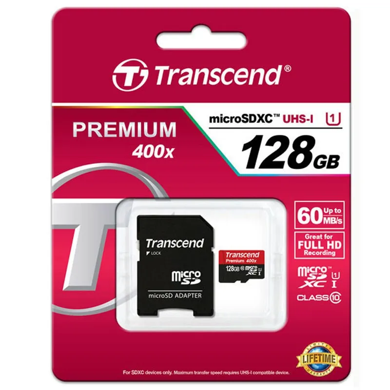Buy Transcend Micro SD Card 128GB/64GB/32GB/16GB