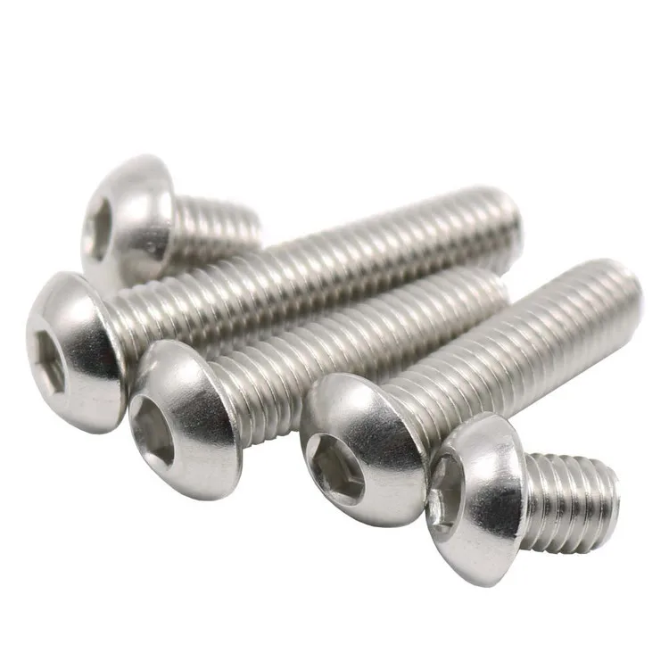 M4 (Thread Dia. 4mm) Stainless Steel Hex Socket Button Head Cap Screws