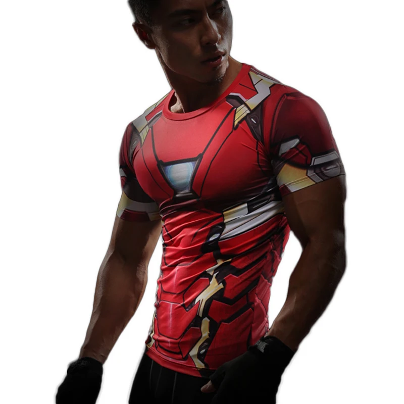 الرجال ضغط t mma rashguard الاحتفاظ باللياقة لياقة قاعدة طبقة الجلد ضيق الاثقال مطاطا الرجال القمصان بأكمام قصيرة