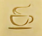 Кофейный узор ручной работы мыло штамп кофейные чашки прозрачные Diy натуральные акриловые головки органическое декоративное мыло изготовление на заказ печатное - Цвет: size 5cm