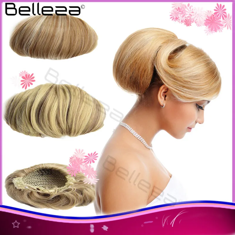 1 pc 90 g mariée chignon cordon élastique chignon ramasser clip en faux chignon chignon de