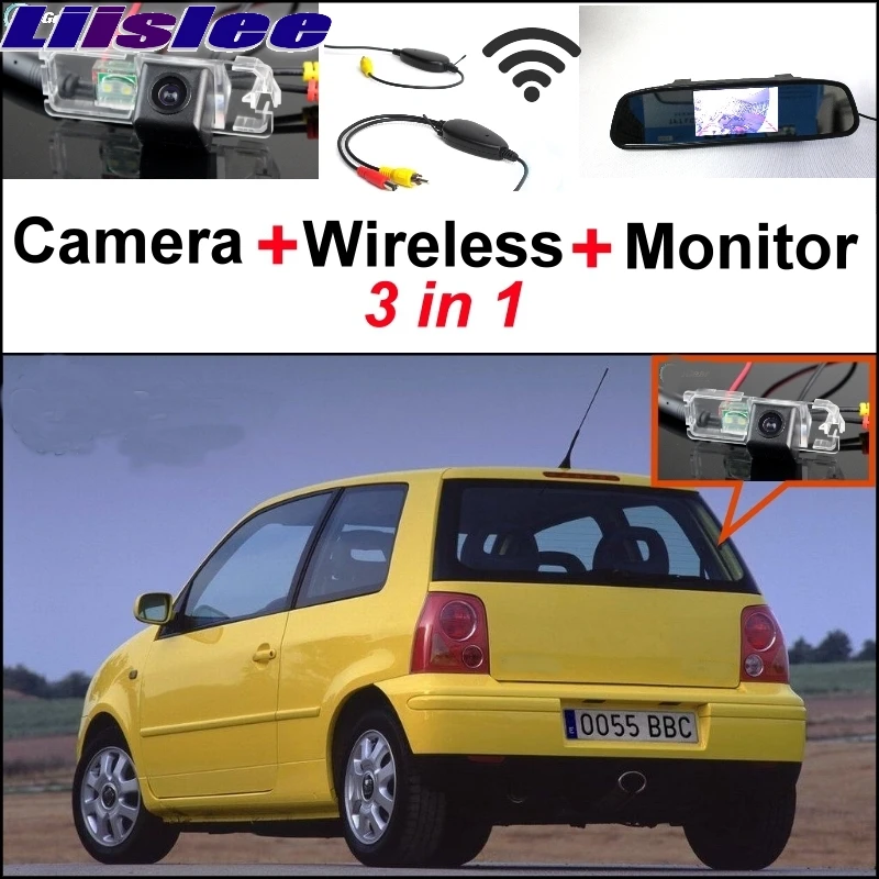 

Liislee For SEAT Arosa 3 in1 Special Rear View Wifi Camera + Wireless Receiver + Mirror Monitor Easy DIY Back Up Parking System