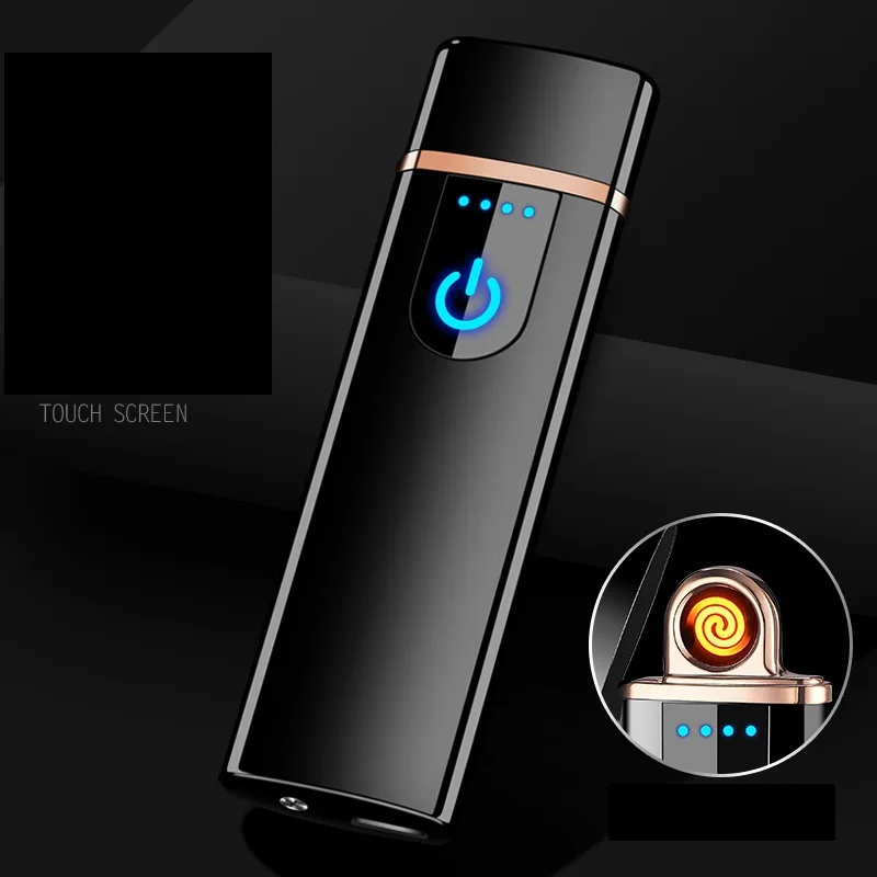 Personality USB charging lighter TH752 windbreak touch induction wire