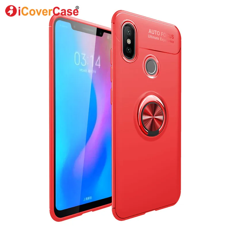 Чехол с вращающимся кольцевым кронштейном для Xiaomi Mi 6 шесть силиконовых чехлов
