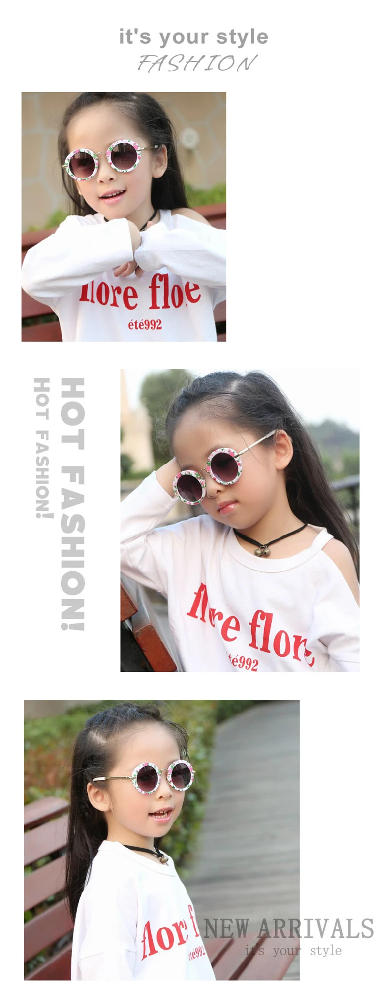 UCOOL 6 Colors Fashion Round Cute Kids Sunglasses Brand Boys Sun glasses Baby Vintage children glasses Gift Oculos De Sol Ga (8)