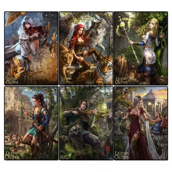 

Diy Square Diamond Mosaic Embroidery Cross Stitch"Legend of the Cryptids"game character poster Handicraft Diamond painting Decor