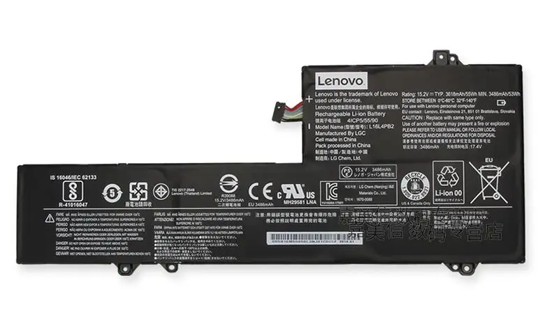 

Новый оригинальный аккумулятор для LENOVO V720-14 (80Y1) IdeaPad 720s-14IKB L16M4PB2 L16C4PB2 L16L4PB2 15,2 V 55WH
