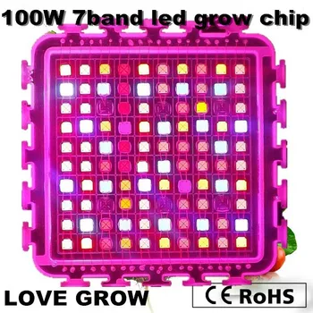 

Revolution!! DIY grow kit 100w 7 band led grow light chip indoor growth and flowering , Epileds 2 years warranty free shipping