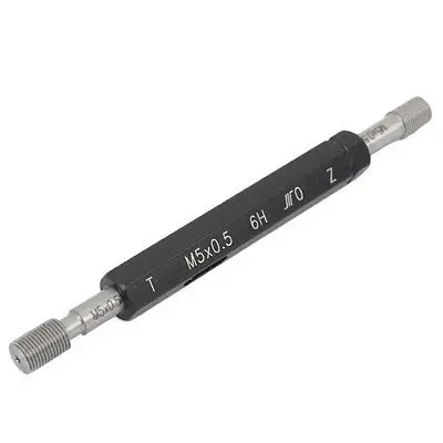 

M5 x 0.5 6H Steel Pipe Thread Plug Gage Go/No Go Gauge Gaging Tool