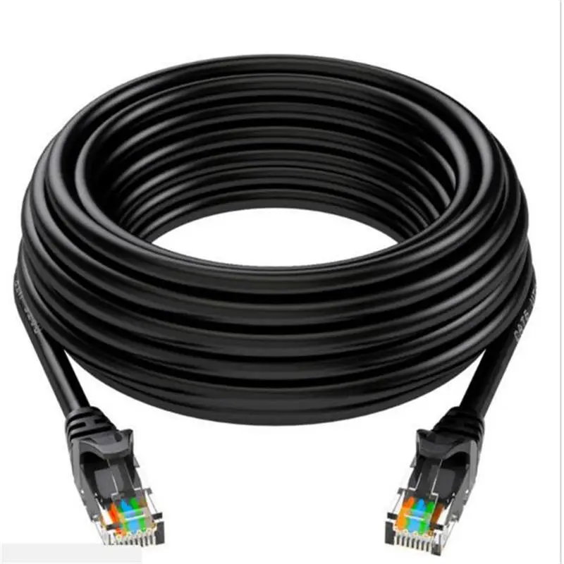 

Spot Super five black network cable 1 m oxygen-free copper jumper 8-core pure copper finished network cable m14