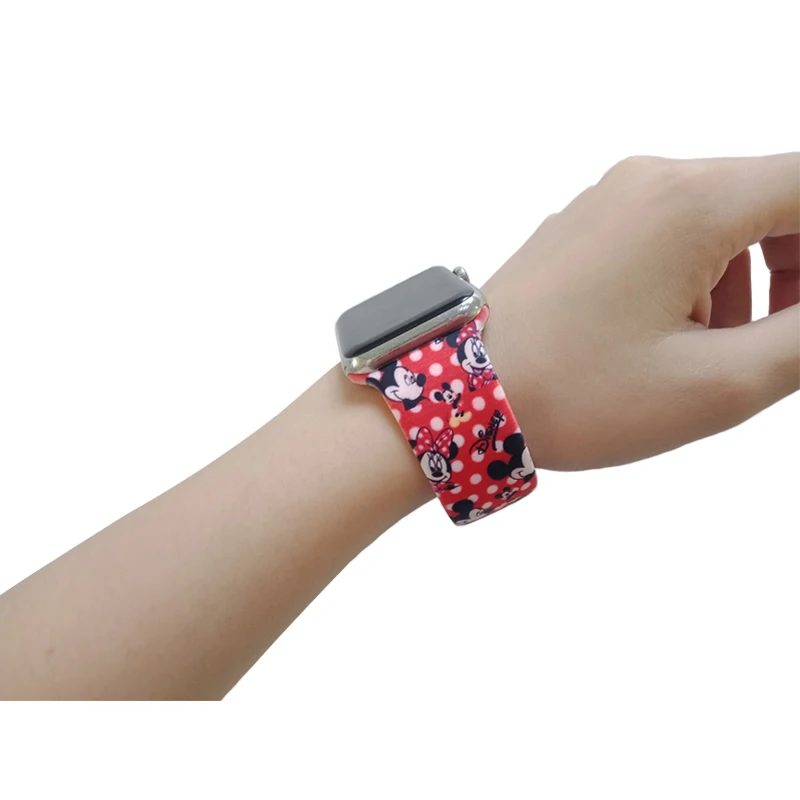 

strap for apple watch band 4 44mm 40mm apple watch band 42mm 38mm iwatch strap 4/3/2/1 printed silicone watchband rubber belt