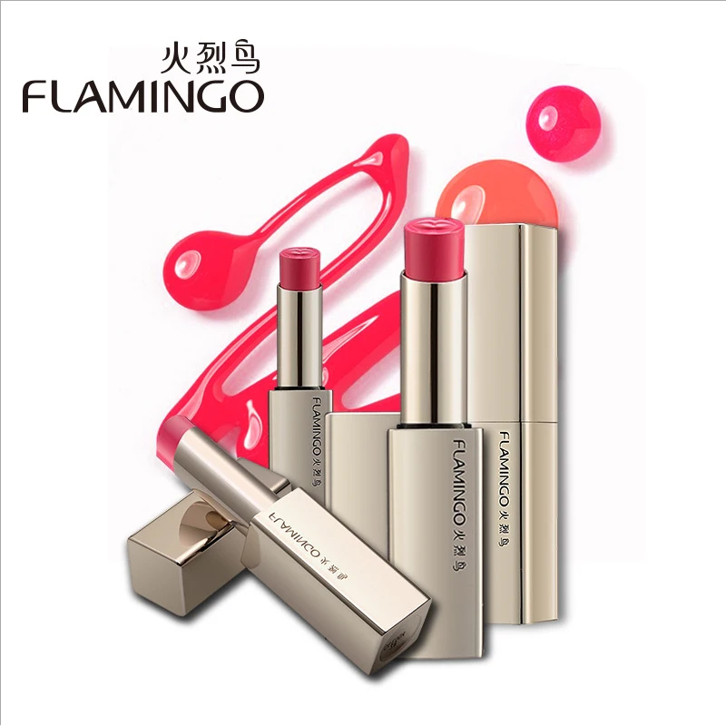 

Freeshiping FLAMINGO Brand Food Grade Moisturizer Nutritious Smooth Full Color long lasting Matte Alluring Kiss Lipstick LM41003