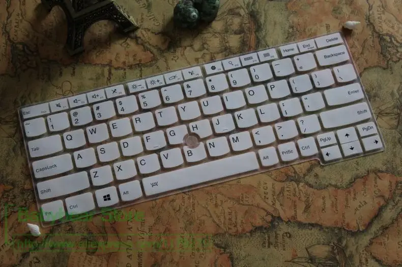 Клавиатура кожного покрова Силиконовые серьги Новинка для lenovo Thinkpad X230S X240 X240S X250 S1 Йога X1 спирали X260 I5 I7 - Цвет: white
