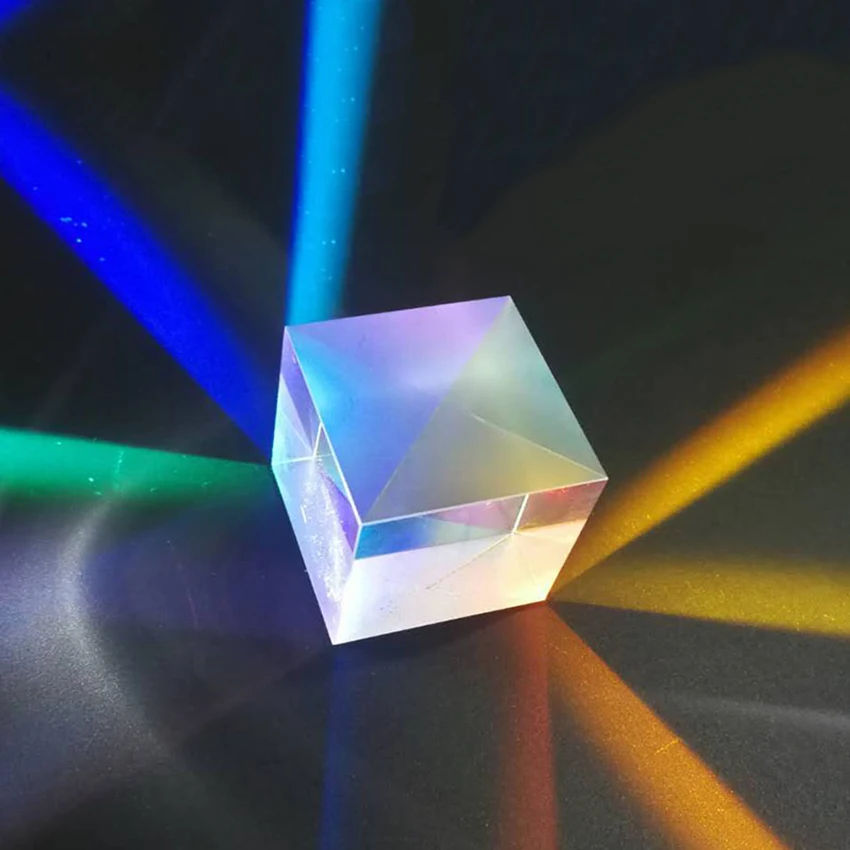 15x15 мм шестисторонний яркий призменный свет, соединяющий кубическая призма, витражный стеклянный луч, сплиттер оптического эксперимента, инструмент для обучения