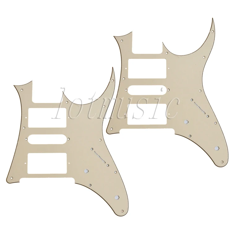 2pcs new cream HSH Guitar Pickguard 3Ply For Ibanez RG250