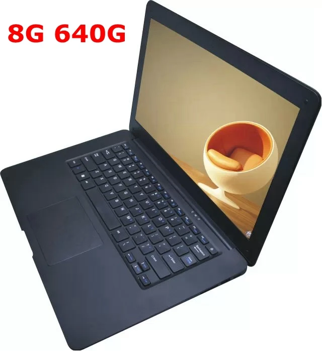 Quad Core 2015 Newest Laptop 14 inch Celeron J1900 Windows 10 Notebook Computer 1600*900 8GB RAM & 500GB HDD