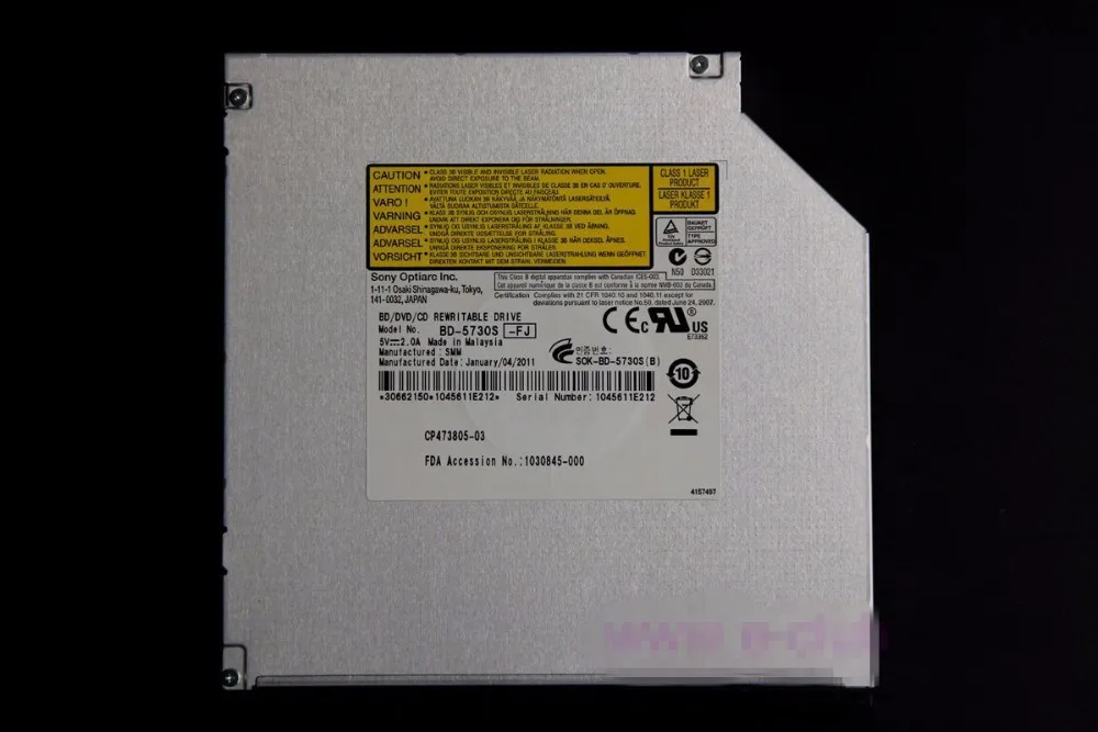 Новинка BD 5730S 5740S 6X 3D Blu ray RE DL двухслойный 8X DVD RW 24X тонкий оптический привод SATA для