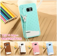 Для Samsung Galaxy S6/S6 край чехол 3D милый мультфильм Мягкие силиконовые телефон чехлы для Samsung Galaxy S6 край плюс задняя крышка