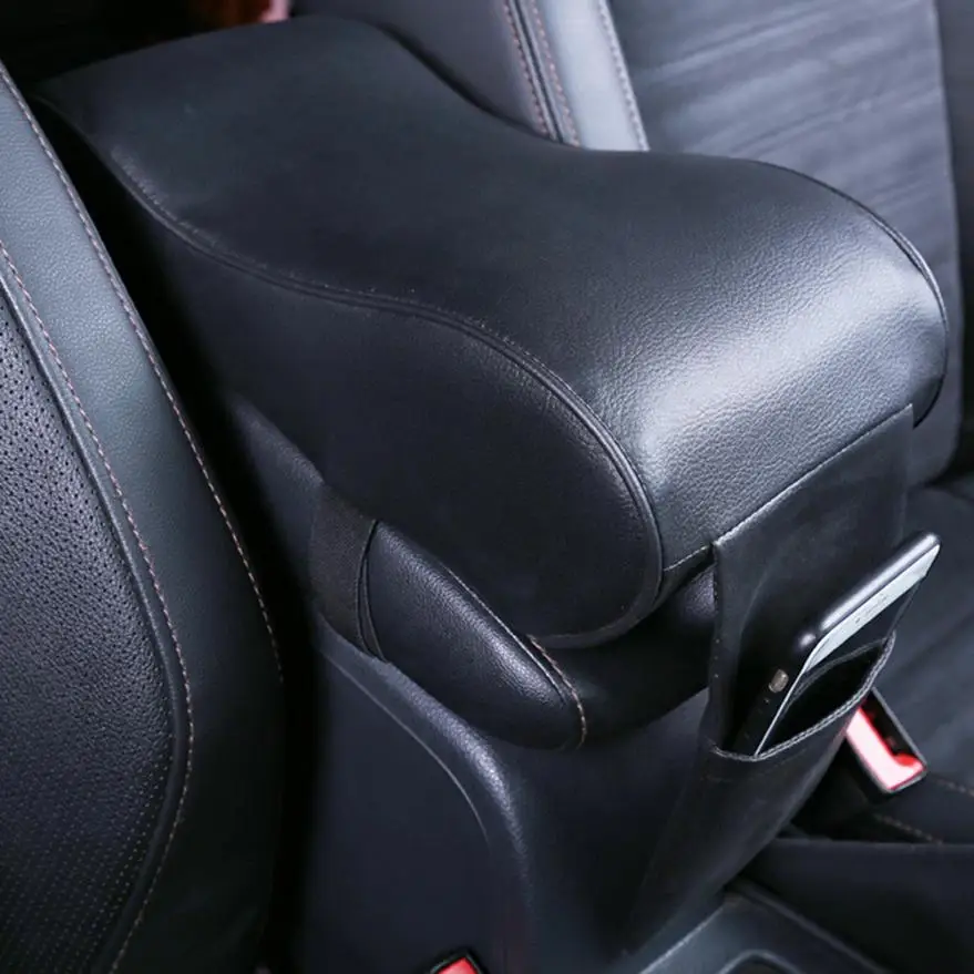 

CARPRIE Automobiles Seat Covers Leather Car Center Box Armrest Pad Cushion Covers Console Soft Durable 1PC Dec7