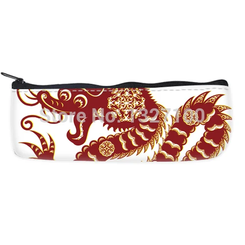Unique Chinese Papercuts Dragon Pencil Case Bag Cool | Канцтовары для офиса и дома