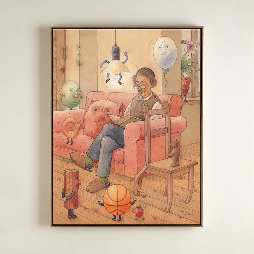 Kestutis-K-137-Self-portrait With My Things Paintinga
