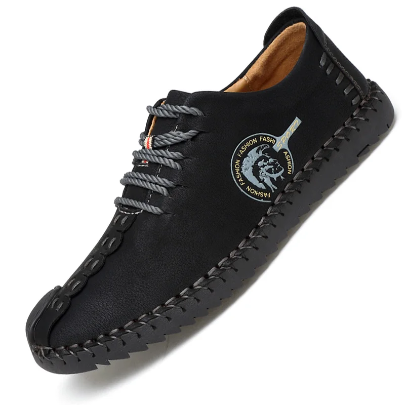 Classic Men Casual Shoes Lace-up Loafers Men Boat Shoes Handmade Comfortable Quality Flats Sale Man Moccasins Shoes Plus Size Classic Men Casual Shoes Lace-up Loafers Men Boat Shoes Handmade Comfortable Quality Flats Sale Man Moccasins Shoes Plus Size