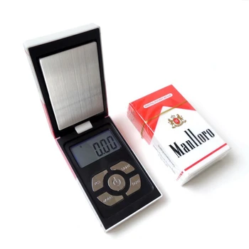 

200gx0.01g Mini Pocket Electronic Digital Scale Jewelry Diamond Scale Gold Cigarette Box Design Weigh Balance