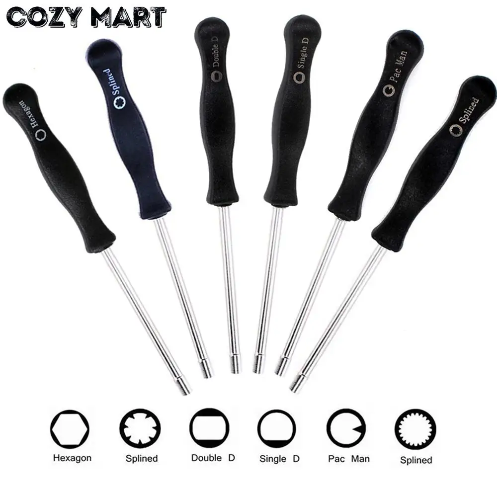 

6x Carburetor Adjustment Tool Pac Man/Single D/Double Screwdriver/Hexagon Hex Socket For Poulan Echo Homelite Carb