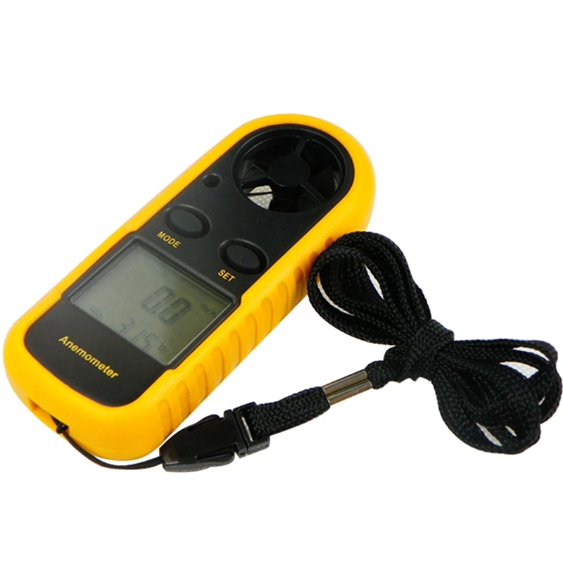 

Mini Digital LCD CFM/CMM Thermo Anemometer Infrared Thermometer Air Velocity Wind Speed Gauge Meter Temperature Tester