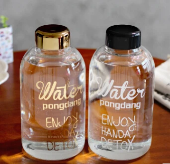 

New Water Bottle 600ml High borosilicate glass Cold Drink Bottle with Bag Portable Out door Drink Water Bottle Water Container