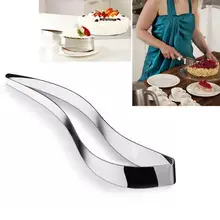 Резак для пирога из нержавеющей стали, резак для торта, помадный десерт для печенья, нож для торта, пресс-форма, портативный нож для нарезки торта для кухни