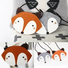 1 шт., дизайнерская сумка-мессенджер с лисой для девочек, Милая мини-сумка на одно плечо для детей, сумочка для монет, милые аксессуары для малышей