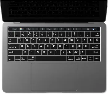 

Russian US Version Keyboard Cover Silicone Skin for MacBook Pro 13 15 inch Touch Bar Model Number A1706 A1989 A1707 A1990