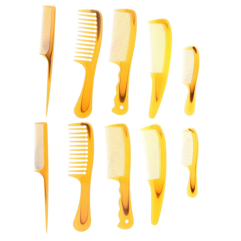 2pcs/lot Pro Salon Styling Tool Anti-static Black Hairdressing CombHair Cutting Combs Detangle Straight