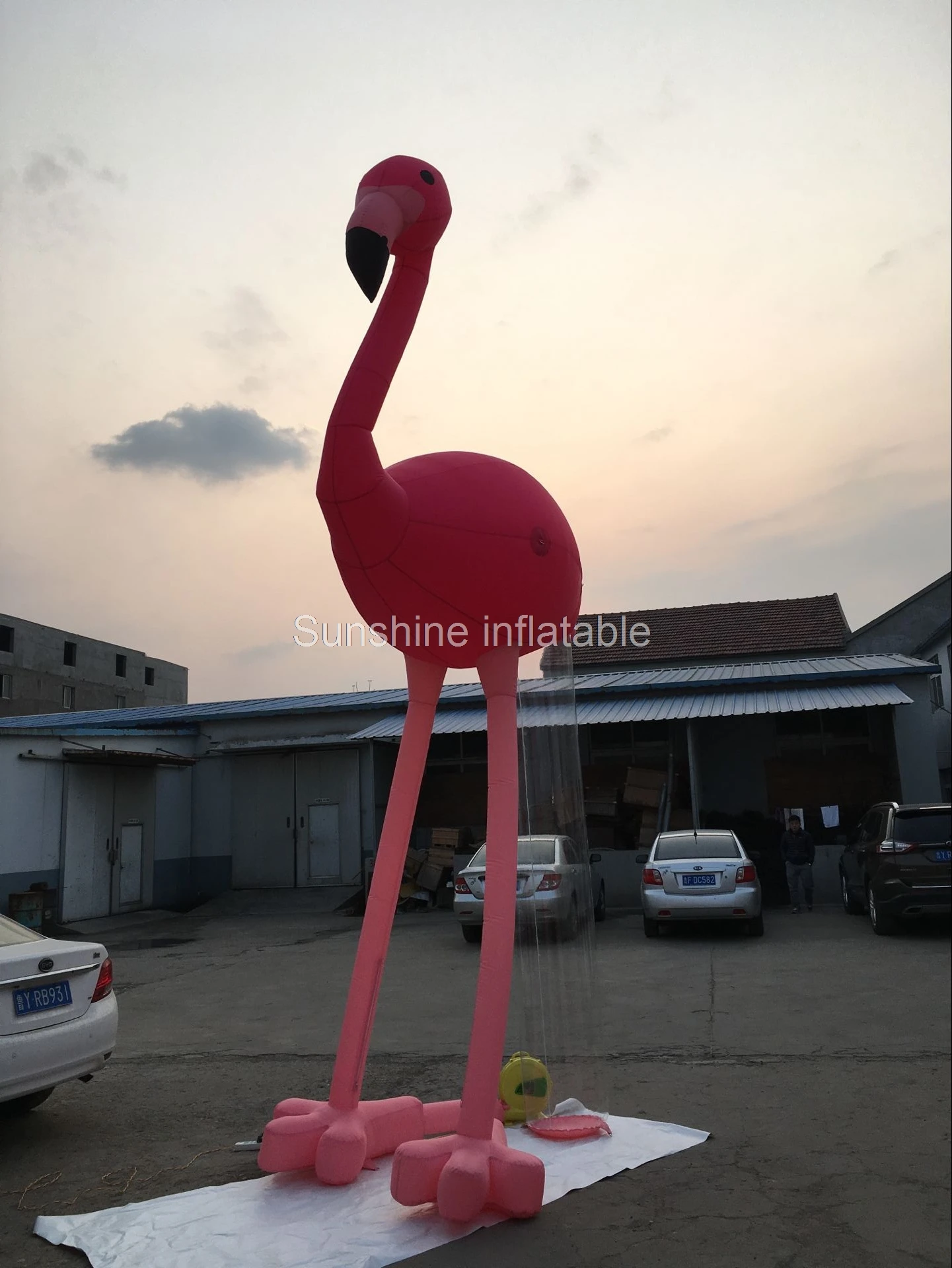 Aangepaste 5mH flamingo opblaasbare opblaasbare vogel met blower N ... Aangepaste 5mH flamingo opblaasbare opblaasbare vogel met blower N ...