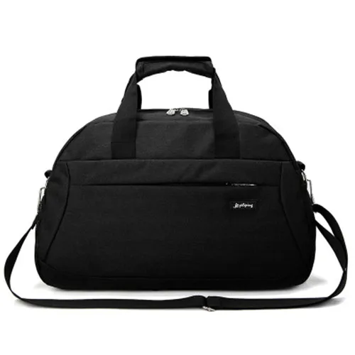 Уличная спортивная сумка для фитнеса, женская сумка для спортзала, мужская дорожная сумка для багажа, нейлоновая Водонепроницаемая спортивная сумка для тренировок, путешествий, йоги - Цвет: Black