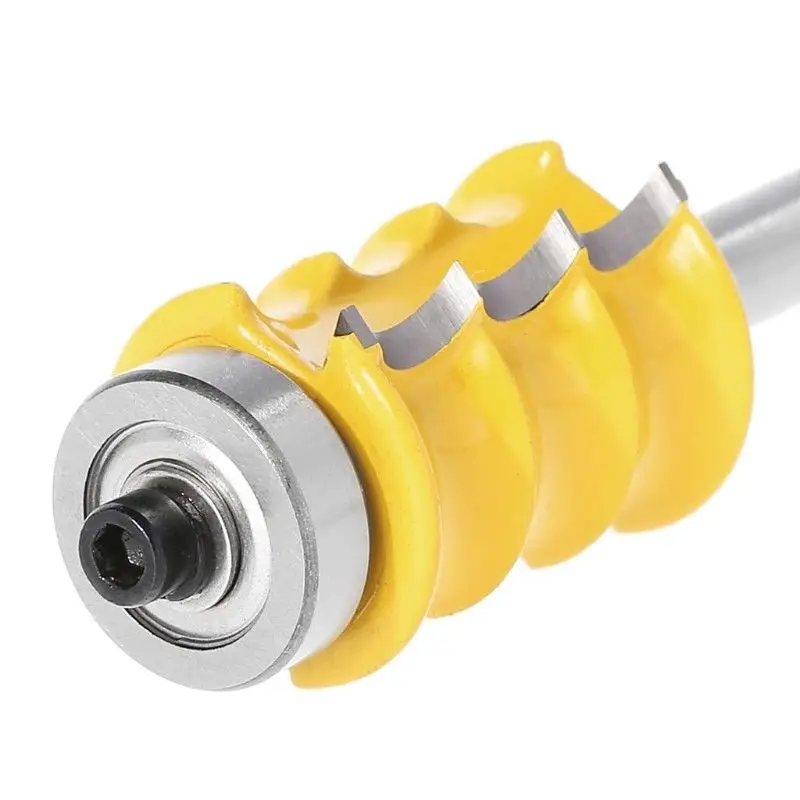 DWZ 1/4" Shank Large Triple Bead Column/Face Molding Router Bit For Woodworking