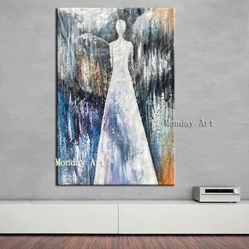 

Top Artist new Hand painted High Quality Modern Abstract angle Oil Painting On Canvas Abstract angle figure Canvas oil Painting