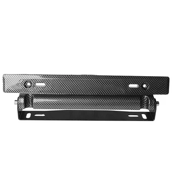 

1PC Universal Racing Carbon Fiber Adjustable Number Car License Plate Frame Holder