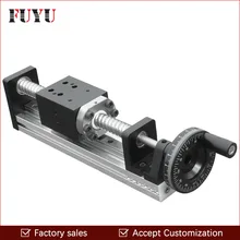FLS40 Free Shipping CNC Manual Driven Ball Screw Linear Rail Guide Stage Slide for Linear Motion Actuator Position System