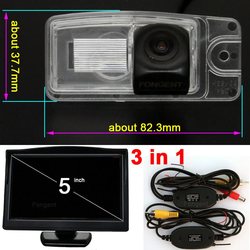 Для Nissan XTrail X Trail Автомобильный Обратный задний вид 1280*720P HD Беспроводная парковочная камера монитор - Название цвета: Y8311-AV-L1-50