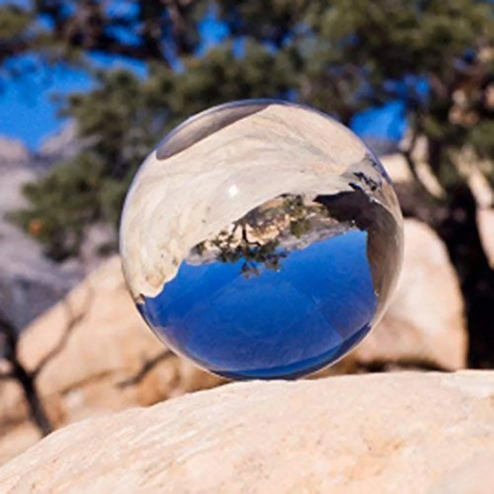 40-100 мм Хрустальный шар для фотосъемки, кварцевый орнамент фэншуй из натурального стекла, кристаллы для рукоделия, путешествий, фотографирования, домашний декоративный шар