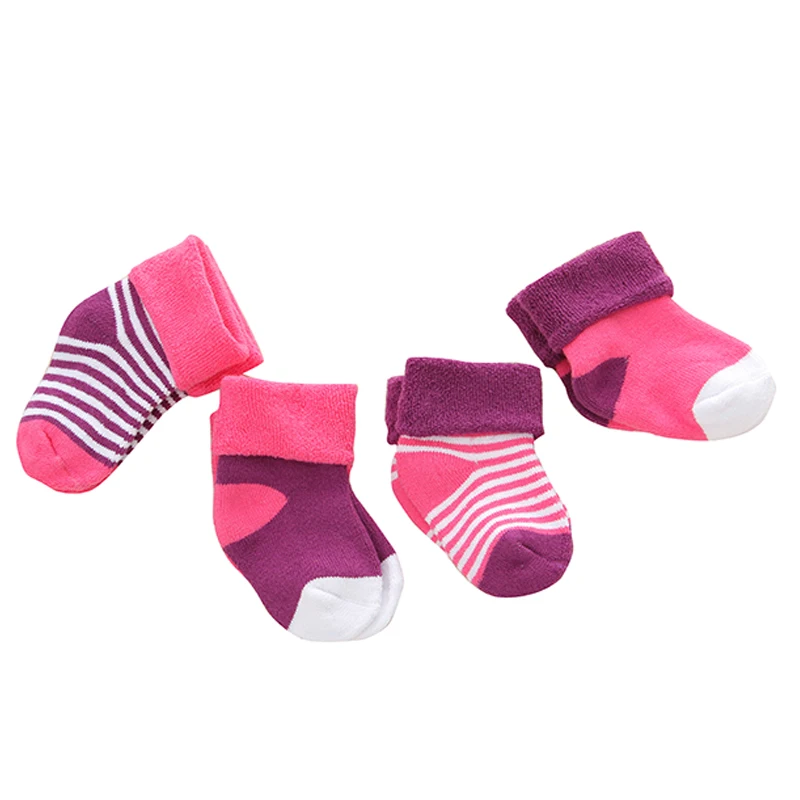 4 Pairslot Baby Socks Newborn 0-12 M Baby Socks Winter Warm Baby Girls Boy Socks Spring Summer Newborn Baby Boy Socks Meias Par (1)