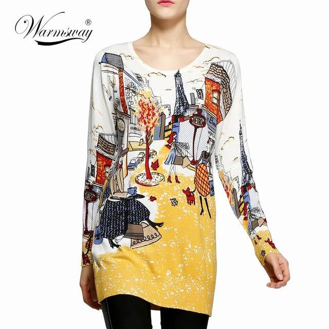 Best Offers 2018 fashion and high quality women's print pullover sweater long knitting sweater dress plus size loose basic sweater C-016 Best Offers 2018 fashion and high quality women's print pullover sweater long knitting sweater dress plus size loose basic sweater C-016