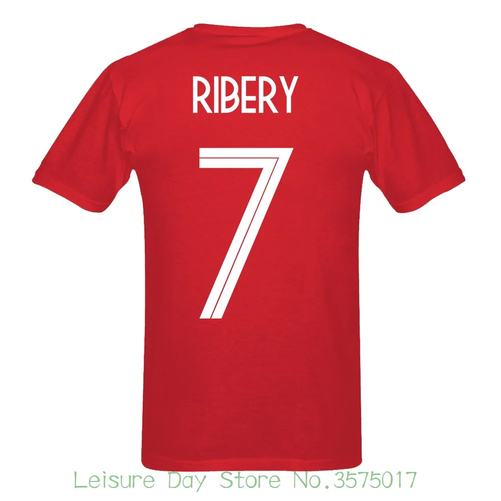Новинка 2018 Франция Ribery номер 7 Россия Кубок мира по матчу 10 цветов футболка