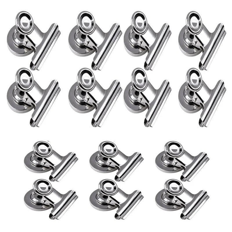 

14Pcs Refrigerator Iron Magnet Hook Clips-8Pcs 38Mm Wide,6Pcs 31Mm Wide,Freezer Magnetic Clips Hooks Neodymium Magnet Home Kit